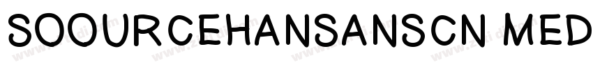 SOOURCEHANSANSCN MED字体转换